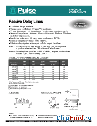 Datasheet LF10M1 manufacturer Pulse