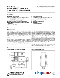 Datasheet P3C1024-17C manufacturer Pyramid