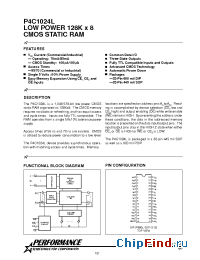 Datasheet P4C1024L-55SC manufacturer Pyramid