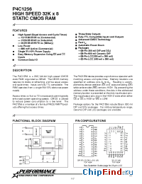 Datasheet P4C1256-15C manufacturer Pyramid