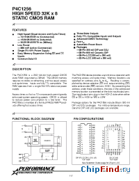 Datasheet P4C1256-20PC manufacturer Pyramid