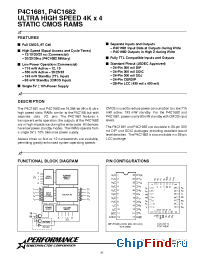 Datasheet P4C1681-12PC manufacturer Pyramid