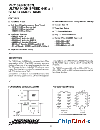 Datasheet P4C187-20M manufacturer Pyramid