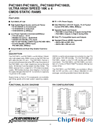 Datasheet P4C1981 manufacturer Pyramid