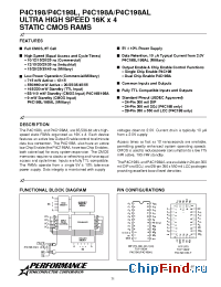 Datasheet P4C198-12PI manufacturer Pyramid