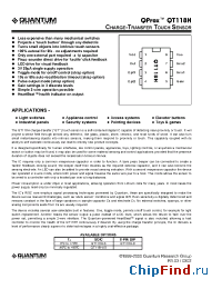 Datasheet QT118H-IS manufacturer Quantum
