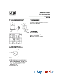 Datasheet BPW38 manufacturer QT