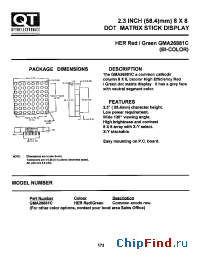 Datasheet GMA26881C manufacturer QT