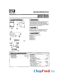 Datasheet MOC3023 manufacturer QT