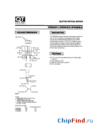 Datasheet OPB860N51 manufacturer QT