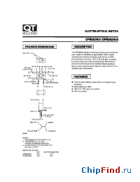 Datasheet OPB862N51 производства QT