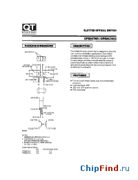 Datasheet OPB867N51 производства QT