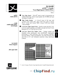 Datasheet QL16x24B-2PF144C manufacturer QuickLogic