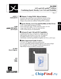 Datasheet QL2009-1PQ208C manufacturer QuickLogic