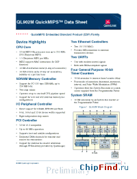 Datasheet QL902M233 manufacturer QuickLogic