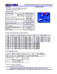 Datasheet AS-SMD manufacturer Raltron