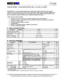 Datasheet CSPARK manufacturer Raltron