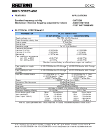 Datasheet OX2040 manufacturer Raltron