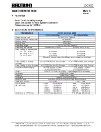 Datasheet OX2550A производства Raltron