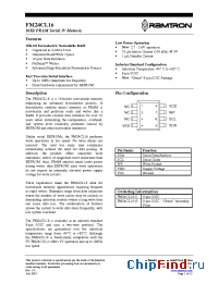 Datasheet FM24CL16-S manufacturer Ramtron