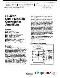 Datasheet RC4277 manufacturer Raytheon