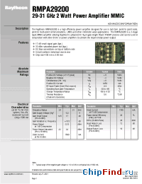 Datasheet RMPA29200 производства Raytheon