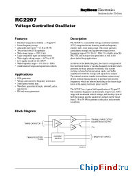 Datasheet RV2207N manufacturer Raytheon
