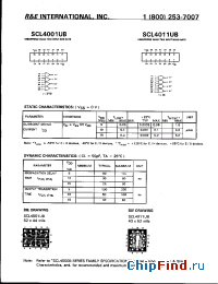 Datasheet SCL4001UBC manufacturer R&E