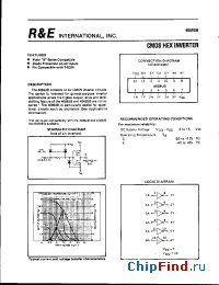 Datasheet SCL4069UBS manufacturer R&E