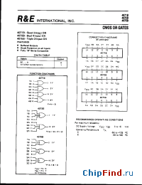 Datasheet SCL4072BE manufacturer R&E