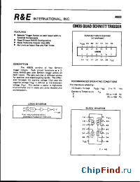 Datasheet SCL4093BS manufacturer R&E