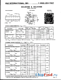 Datasheet SCL4446BS manufacturer R&E