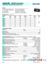 Datasheet R05SDH09 manufacturer Recom