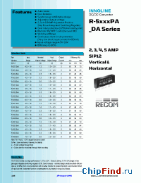 Datasheet R-525.0PA manufacturer Recom