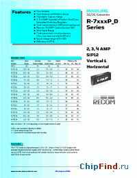Datasheet R-723.3P manufacturer Recom