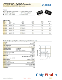 Datasheet RC-1205DH manufacturer Recom