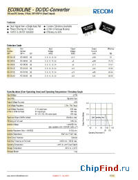 Datasheet RC-XX15D manufacturer Recom