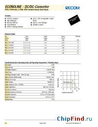 Datasheet REC2.2-153.3DUI manufacturer Recom