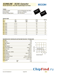 Datasheet REC3-2415DRWZ производства Recom