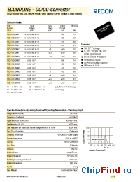 Datasheet REC5 manufacturer Recom