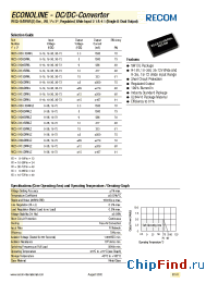 Datasheet REC5-1205DRWLZ производства Recom