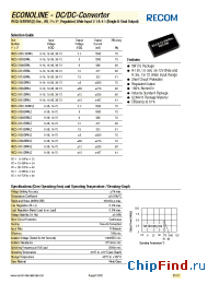 Datasheet REC5-XX05DRWL manufacturer Recom