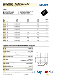 Datasheet RF-093.3D производства Recom