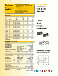 Datasheet RK-3.31.8S manufacturer Recom