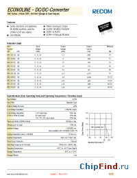 Datasheet RKZ-XX15D manufacturer Recom