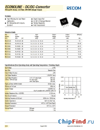 Datasheet RL-0905S manufacturer Recom