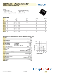 Datasheet RN-0507SH manufacturer Recom