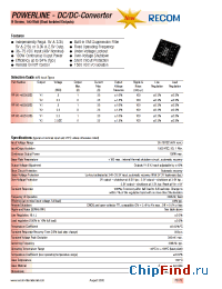 Datasheet RP100-483305DS manufacturer Recom