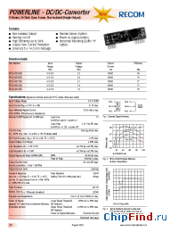Datasheet RP20-0533SO manufacturer Recom