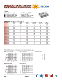 Datasheet RP30-2405SEW manufacturer Recom
